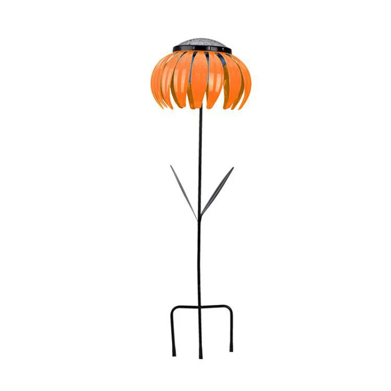 

Metal Solar Flower Lamp Flower Shaped Solar Energy Saving Lamp Suitable For Decorating Courtyard Driveway Sidewalk