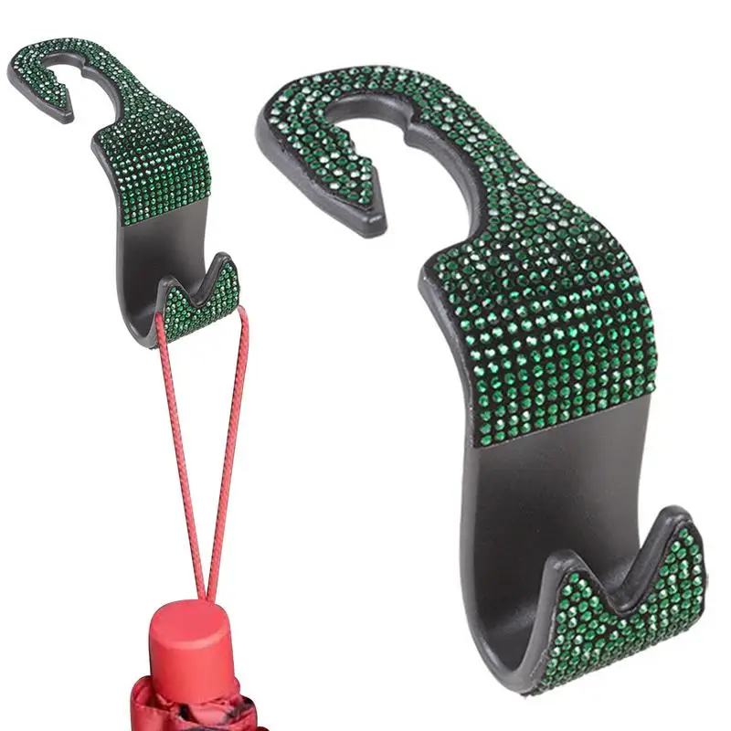 

Bling Car Purse Hooks Bling Auto Accessories Vehicle Auto Seat Back Hooks Car Hook Hangers Interior Accessories For Purse Coats