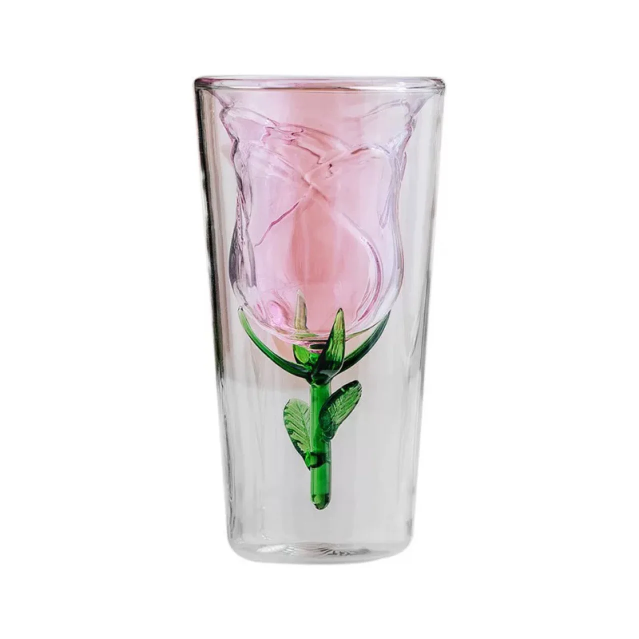 Ins Style High-Quality Glass Stemware with Creative Rose Design for Wine and Champagne-Home Use