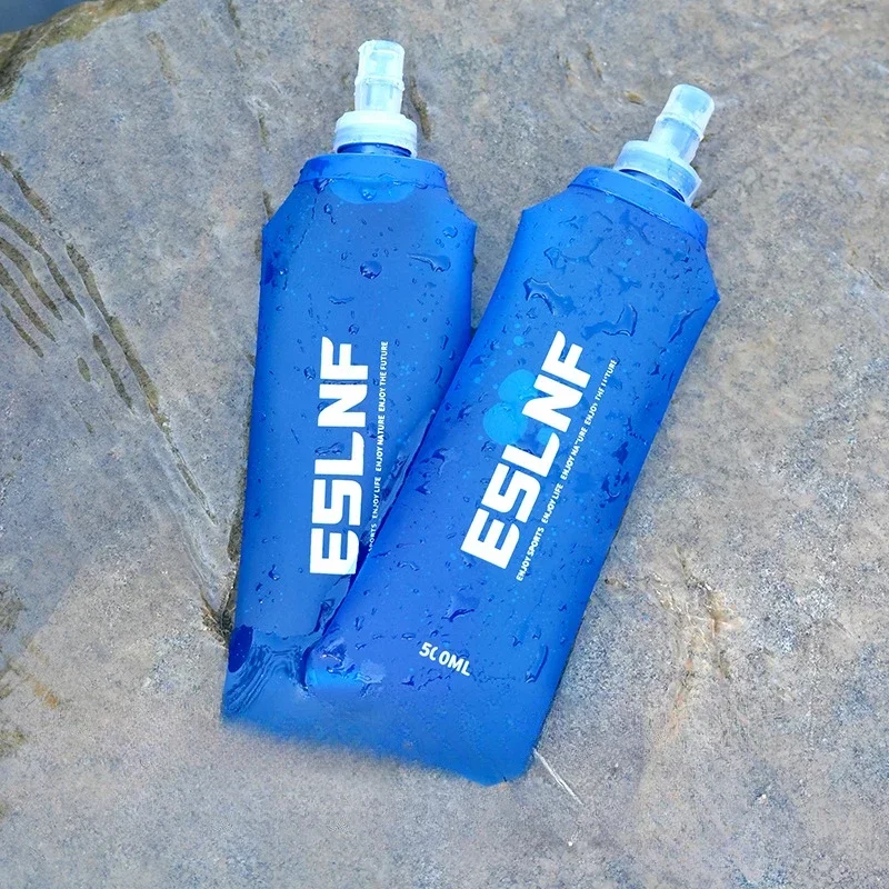 Sports Water Bottle 500ml Outdoor Sport Camping Running Sport Bicycle Soft Water Bottle Folding TPU Soft Flask Water Bag portable water bottle sports water bag