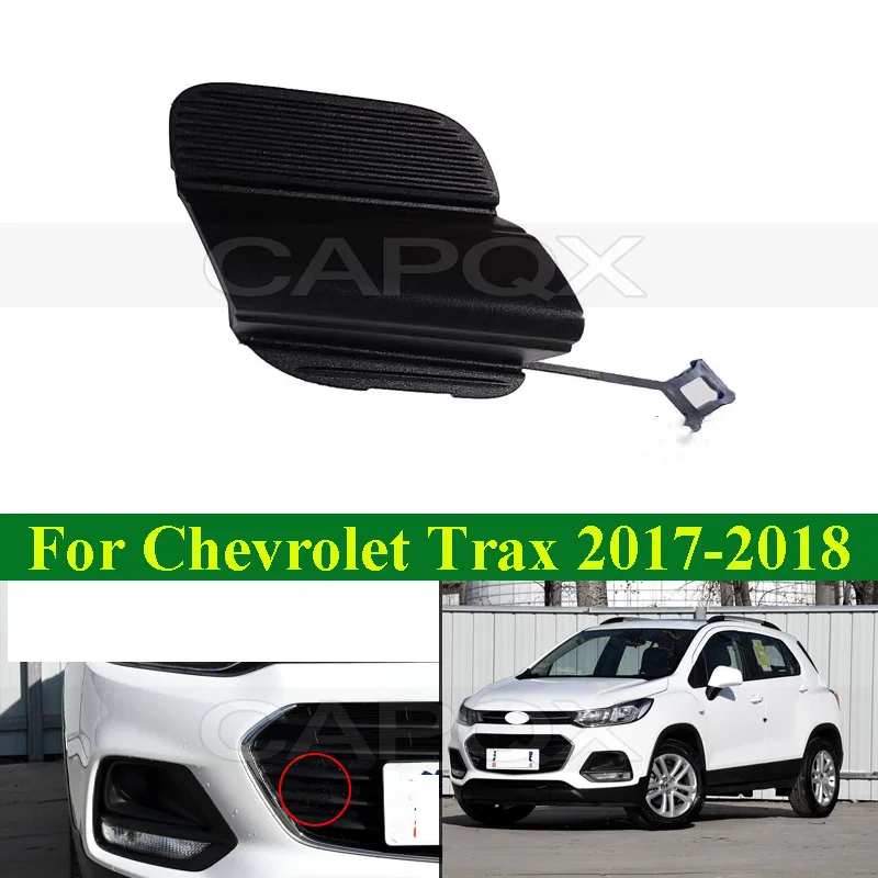CAPQX Front Bumper Tow Hook Cover Lid Towing Hook Cover For Chevrolet Trax-Front Trailer No Paint