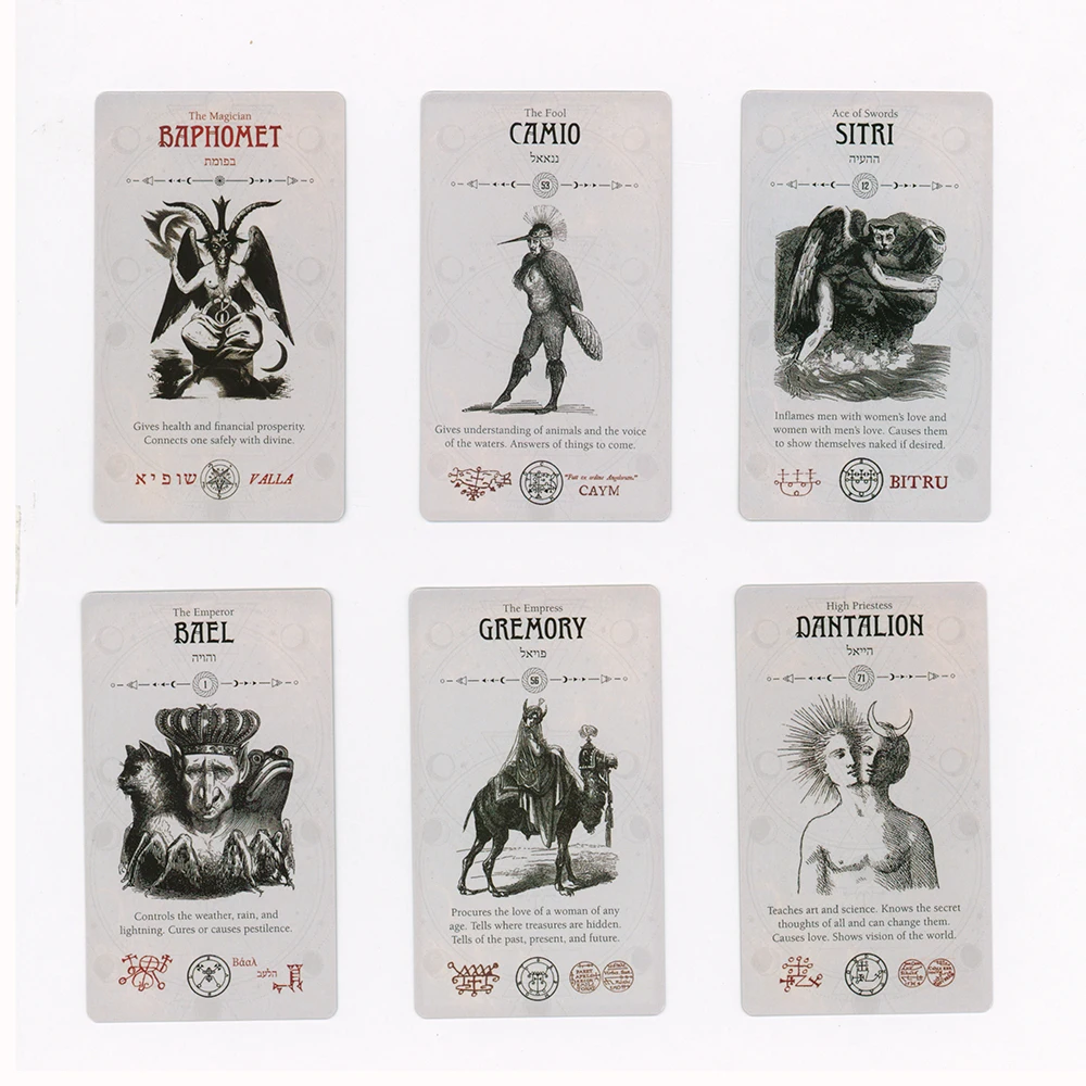 Mystic Tarot Cards With PDF Guidebook Fate Divination Cards Leisure Table Game For Beginners 3