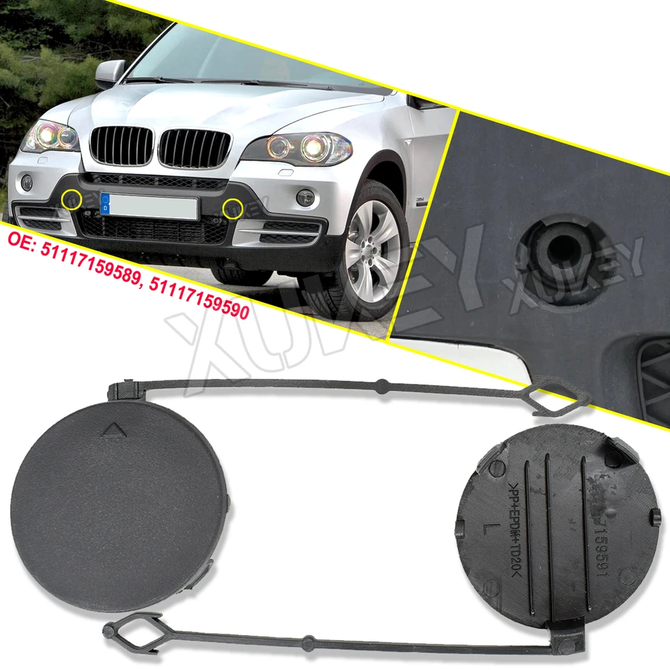 Beler Capuchon De Crochet De Remorquage Côté Droit Pour BMW X5 E70 2007-2011 51117159590