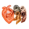 European and American Hot Sale Vintage Paisley Small Cashew Flower 70*70 Satin Square Silk Scarf 2