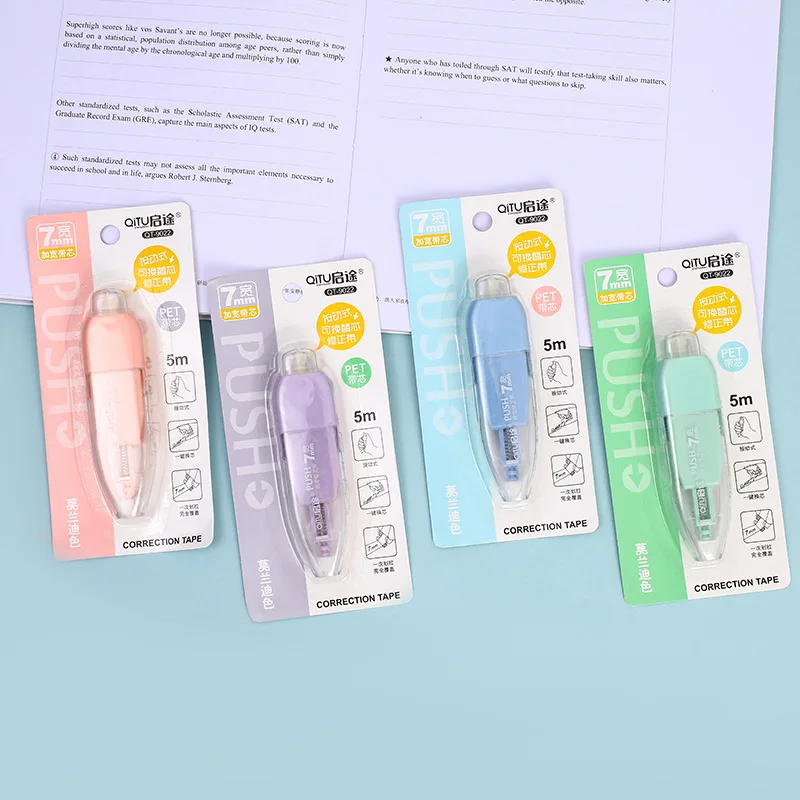 White Out Correction Tape Pen Shaped Whiteout Tape for Instant Corrections 1Pcs