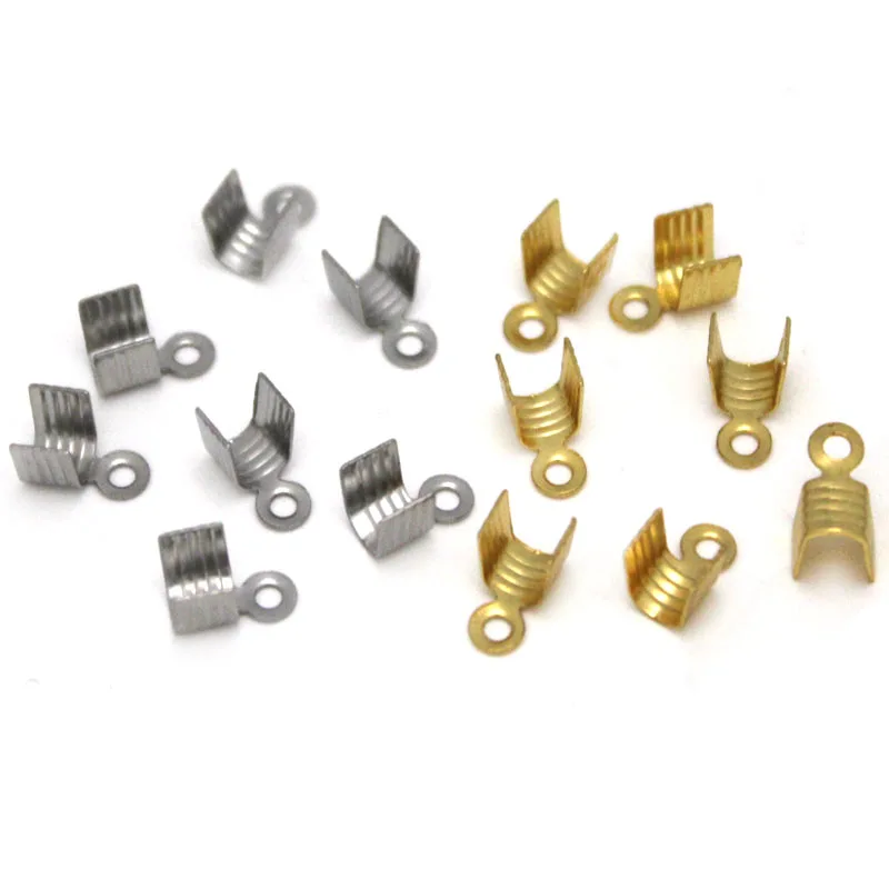 

Обжимные колпачки для кожаного шнура, из нержавеющей стали, 100 шт.