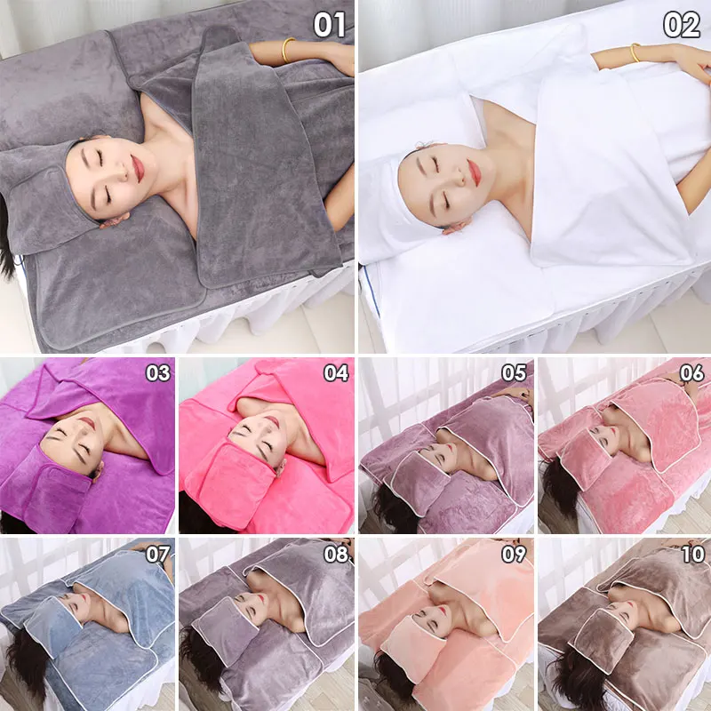 Superfine Fiber Soft Absorbent Bath Towel Home Cleaning Beauty Salon Turban Massage SPA Bath Dress Beach Towel 3pcs