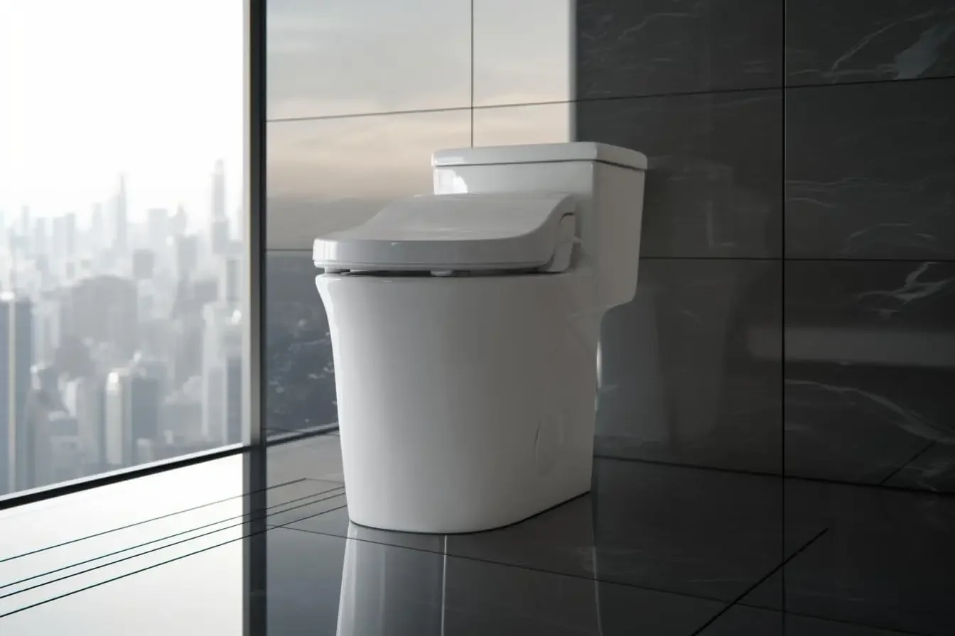 thumbnail image 2 of SmartBidet SB-2400RR Electric Bidet Seat - Heated Seat, Remote Control, LED Night Light, Fits Round Toilets 2 of 6