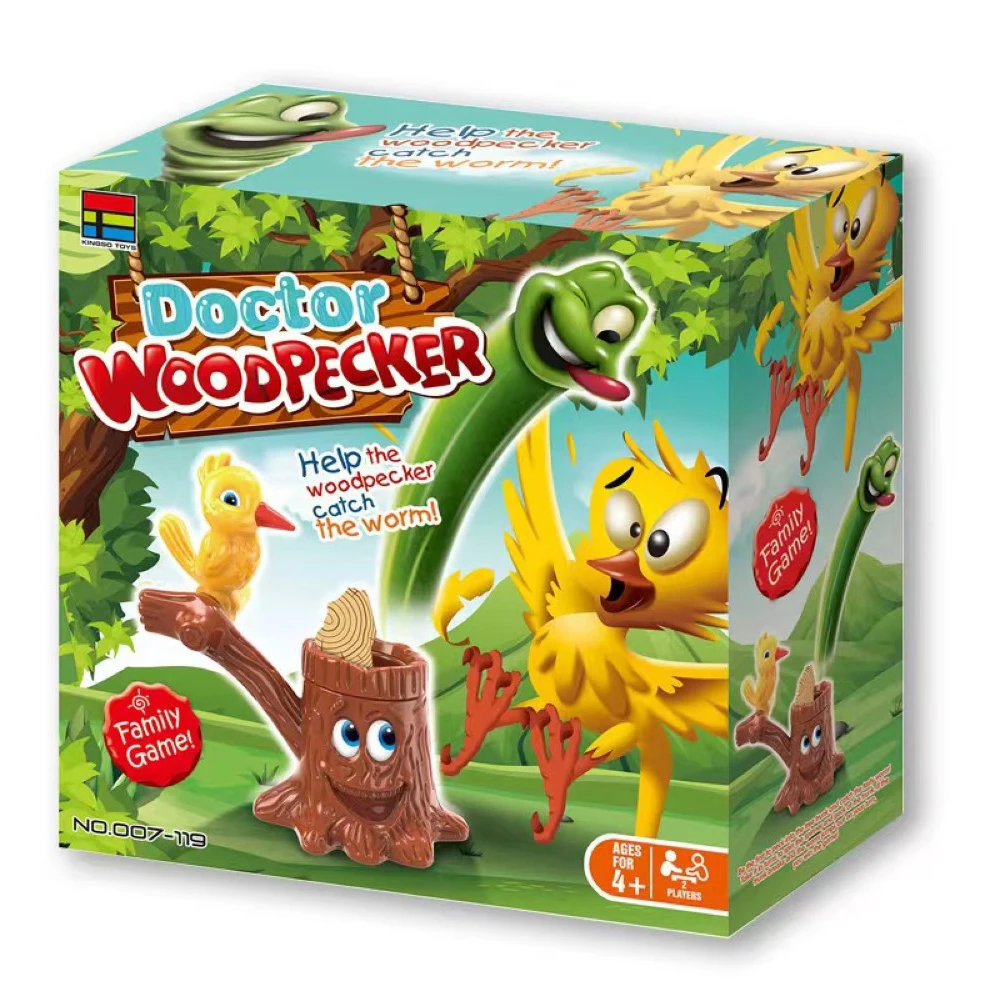 Children's desktop game puzzle woodpecker insect catching game parent-child multiplayer interactive toy Christmas Gift 2