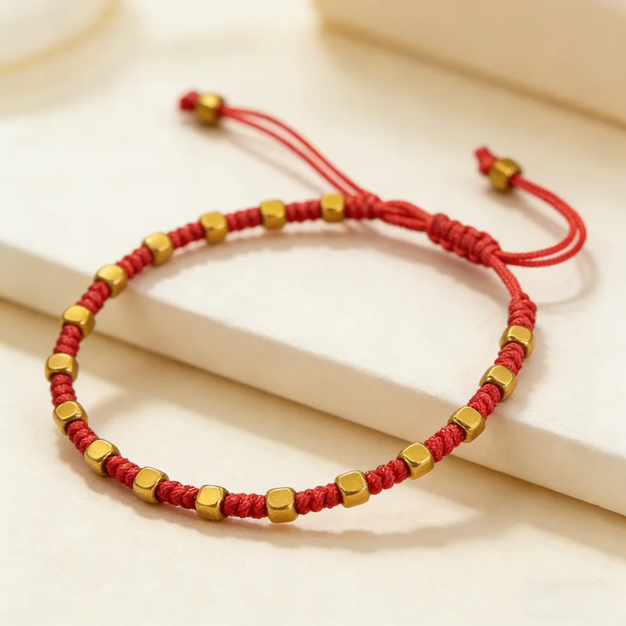 Handgefertigtes Geflochtenes Glücksarmband Unisex Verstellbares Energie-Hämatit-Heilarmband Paar-Seilarmband Schmuck – Detail 11