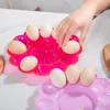 1Pc Simple 12 Grids Egg Holder New Random Color Plastic Refrigerator Egg Trays Home Creative Egg Plate Rack Storage Tray 2
