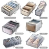Underwear Drawer Organizer Storage Box Foldable Closet Organizers Drawer Divider Storage Boxes For Underpants Socks Bra 6
