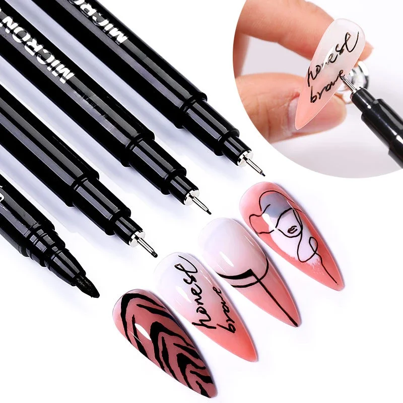 1pcs Nail Art Graffiti Pen UV Gel Polish Design Dot Painting Detailing Pen Brushes DIY Nail Art Adorn Tools nail art pen nail art brush nail art tools