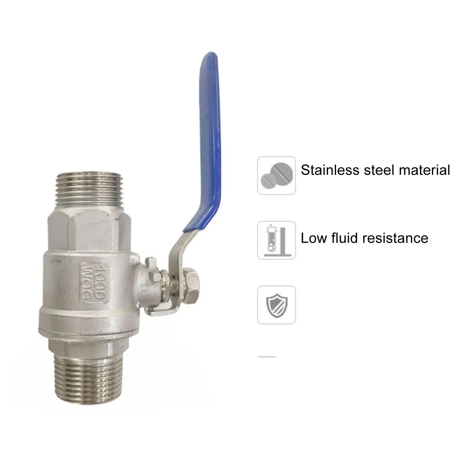 3/8in NPT Stainless Steel Full Port Ball Valve DN10-Durable Sealing for mechanical Equipment