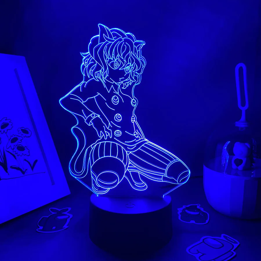 

Hunter x Hunter Anime Figure Neferpitou 3D LED Night Light Gifts for Friends Otaku Bedroom Decor Manga Hxh Neferpitou Lava Lamps
