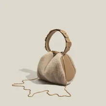 

Jenny&Dave 2022 new messenger bag texture fashion autumn and winter wool bag Women England Vintage Blogger Elegant Women's bag