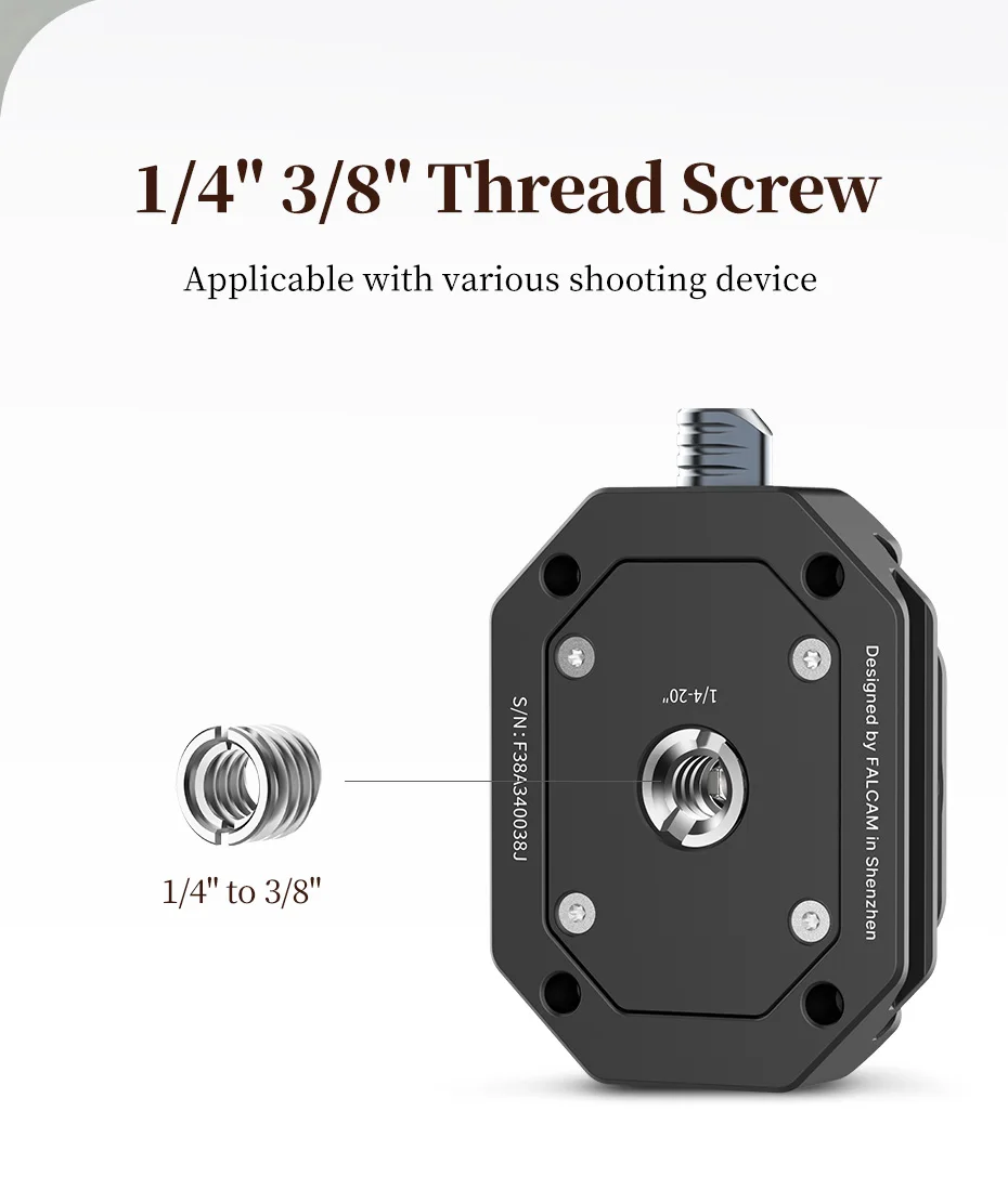 F38 Non-slip Multi-hole Quick Release Base for F38 Tripod 3364 3301