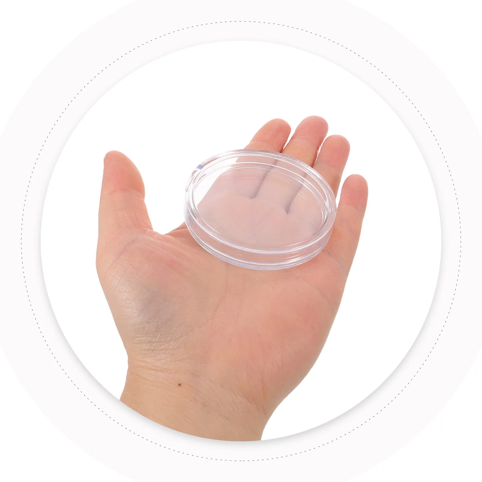 60mm 메달용 10pcs 코인 캡슐, 투명 배지 박스, 원형 투명 코인 홀더, 밀폐형 코인 캡슐, 정리 보관 케이스