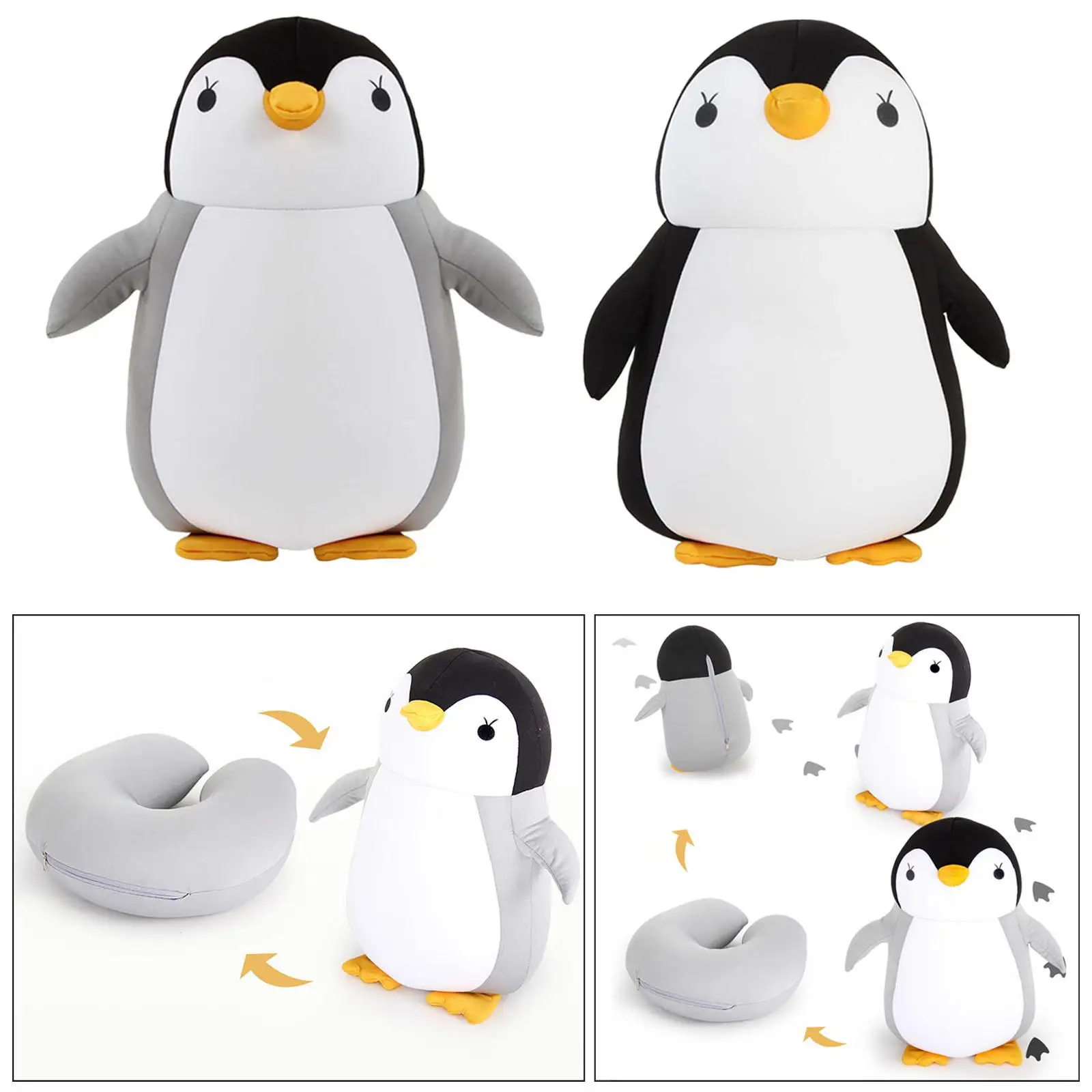 Cuscino Da Viaggio 3 In 1 Per Bambini - Peluche Trasformabile Per Auto, Aereo E Treno