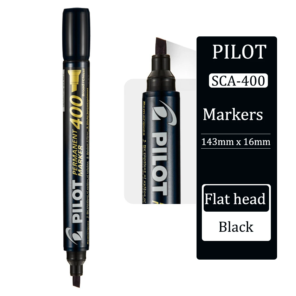 Japan PILOT Permanent Markers pens SCA-100 Black Oil Non-Faded Big