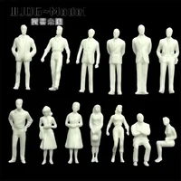 WJDG model 1/100 model miniature white figures Architectural model human scale HO model ABS plastic peoples 1