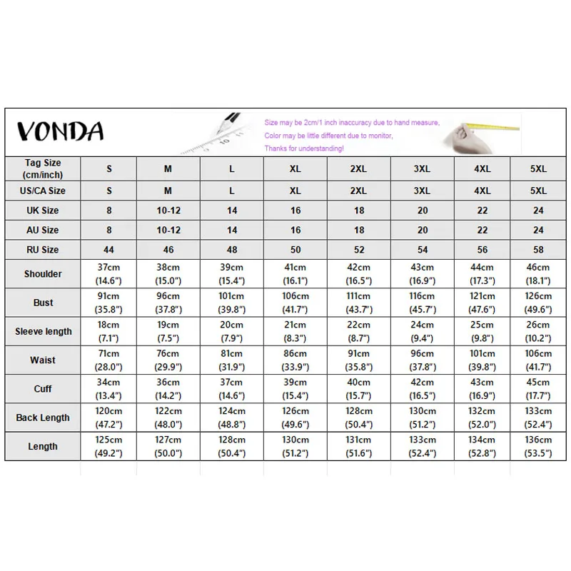 VONDA Elegant Party Women Dress A-line Summer Short Sleeve Long Maxi Dresses OL Work Casual Streetwear Solid Color Vestidos 6