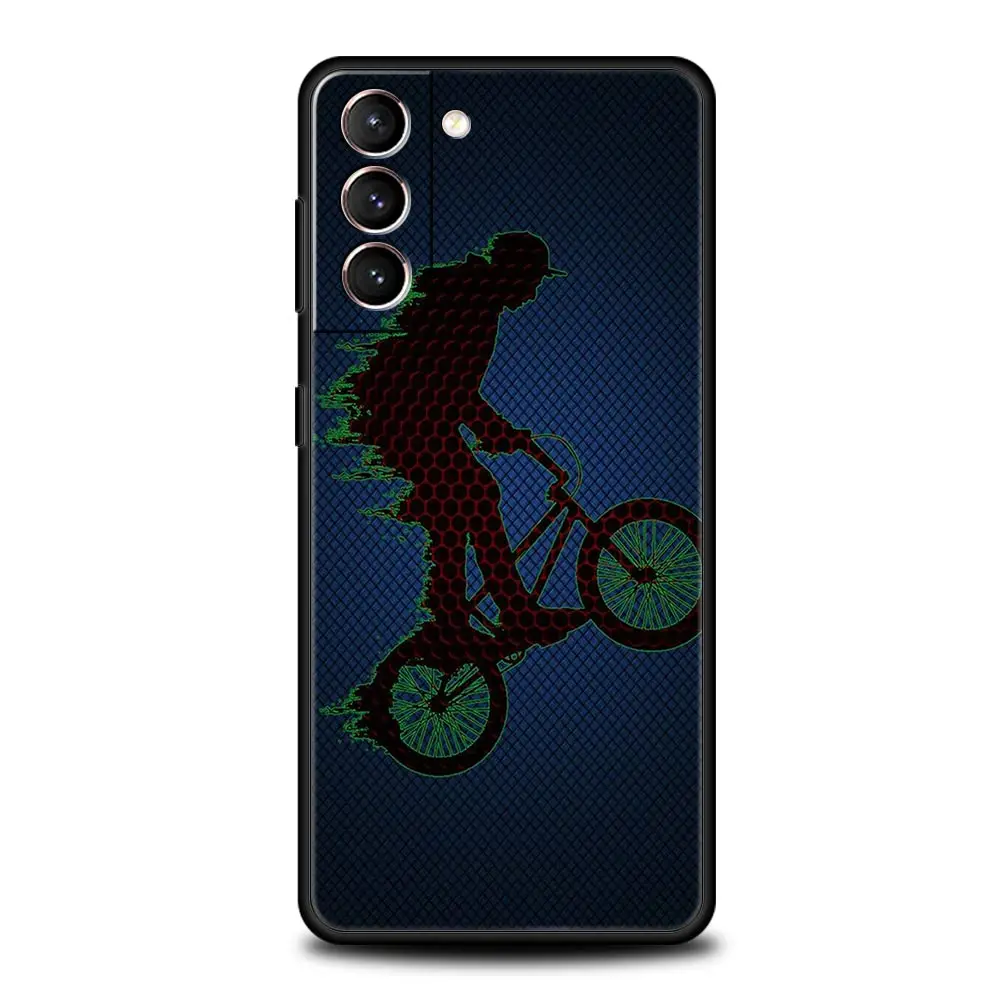 Adventure-Ready Mountain Bike Soft Silicone Phone Case