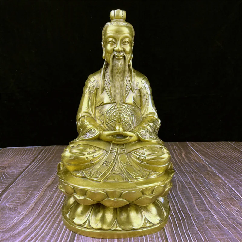

Bronze Sanqing Taoist ancestor Lingbao Tianzun Laojun Yuanshi Tianzun Buddha ornament