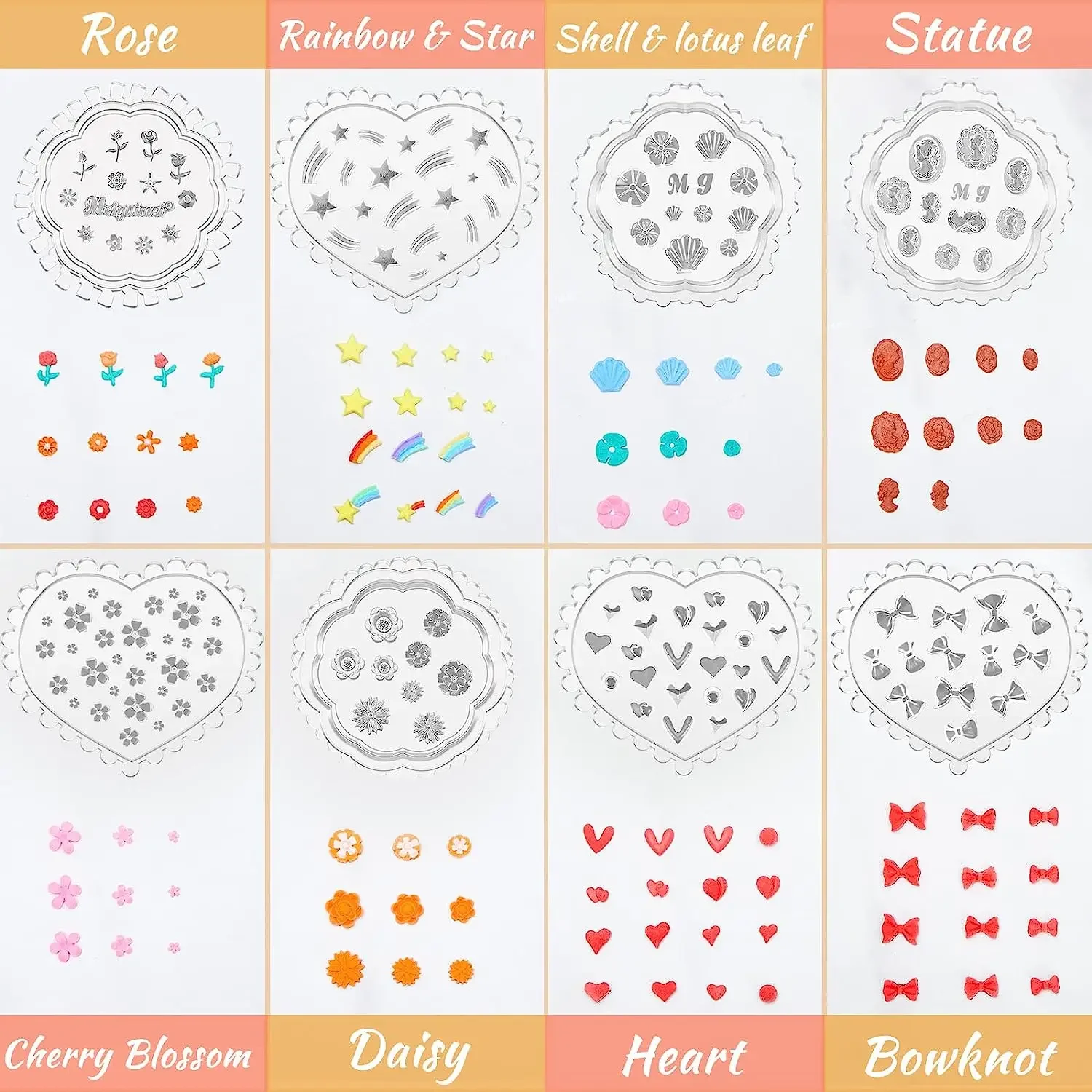 Stampi in silicone a forma di fiore di margherita, cioccolato, fondente