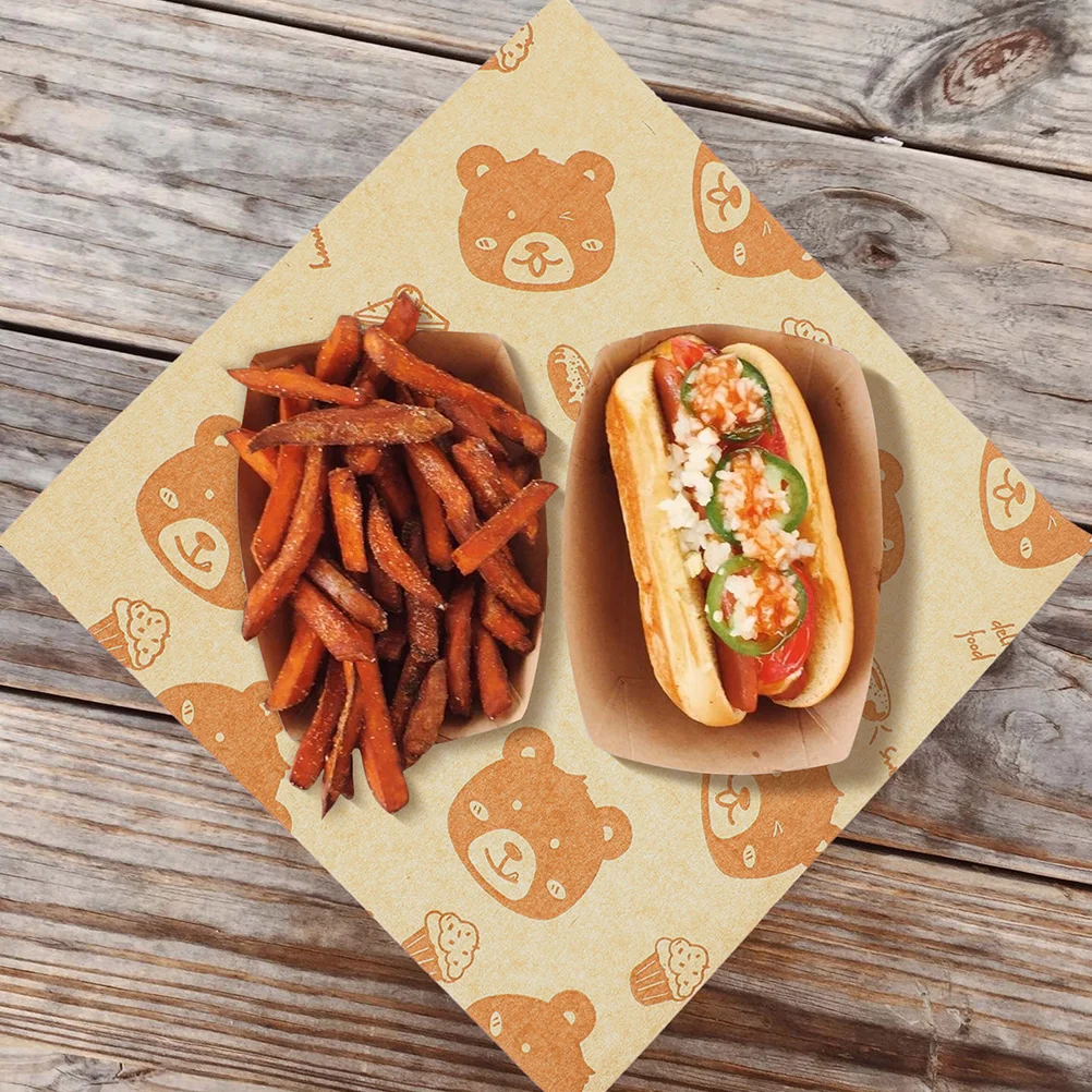 

500 Pcs Sandwich Wrappers Food Wrapping Paper Parchment Baked Goods Packaging Baking Supplies Dinner Plate Cheese