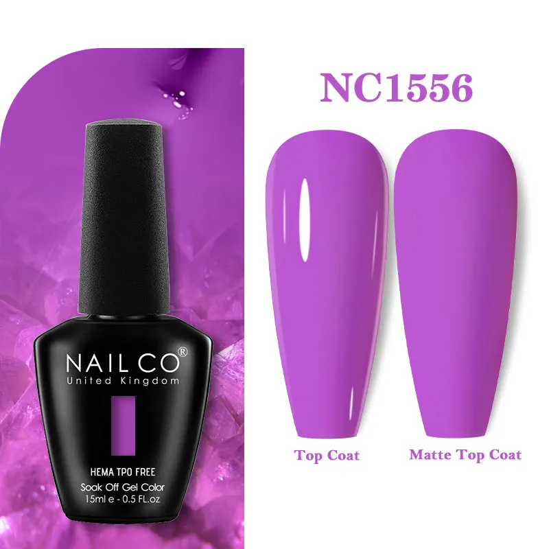Premium Gel Nail Polish 15ml - HEMA Free Base & No Wipe Top Coat for Long-Lasting Manicure