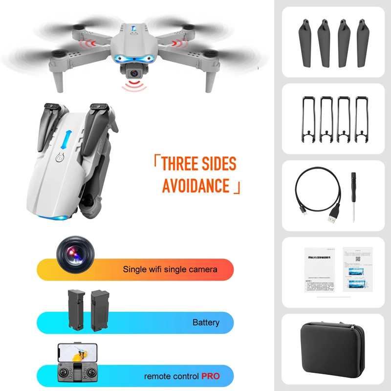 fly x5 explorers 4ch 2.4 g remote control quadcopter New E99 K3 PRO Rc Drone 4k Profesional HD Dual Camera Obstacle Avoidance WIFI FPV Foldable Quadcopter Adults Remote Control Toys orb remote control mini quadcopter RC Quadcopter