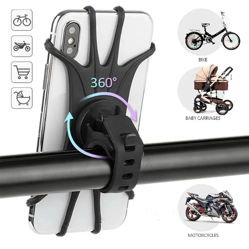 Silicone Bike Phone Holder Mount for Cycling