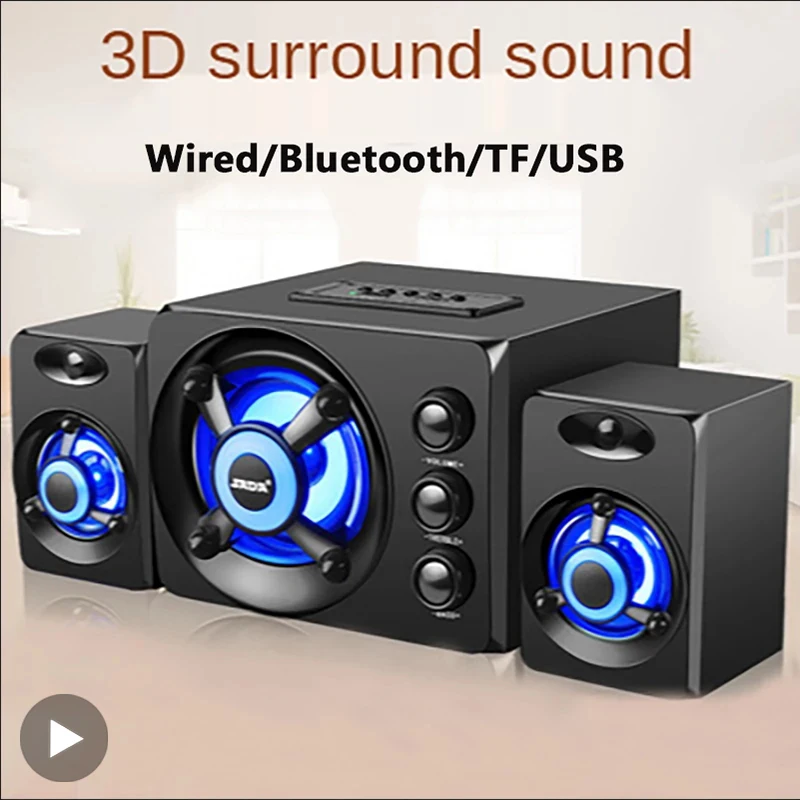 Enceinte Bluetooth murale pour Home cinéma, haut-parleur 3D, son Surround,  sans fil, caisson de basses, ordinateur portable, HDMI/USB/AUX, 50W -  AliExpress