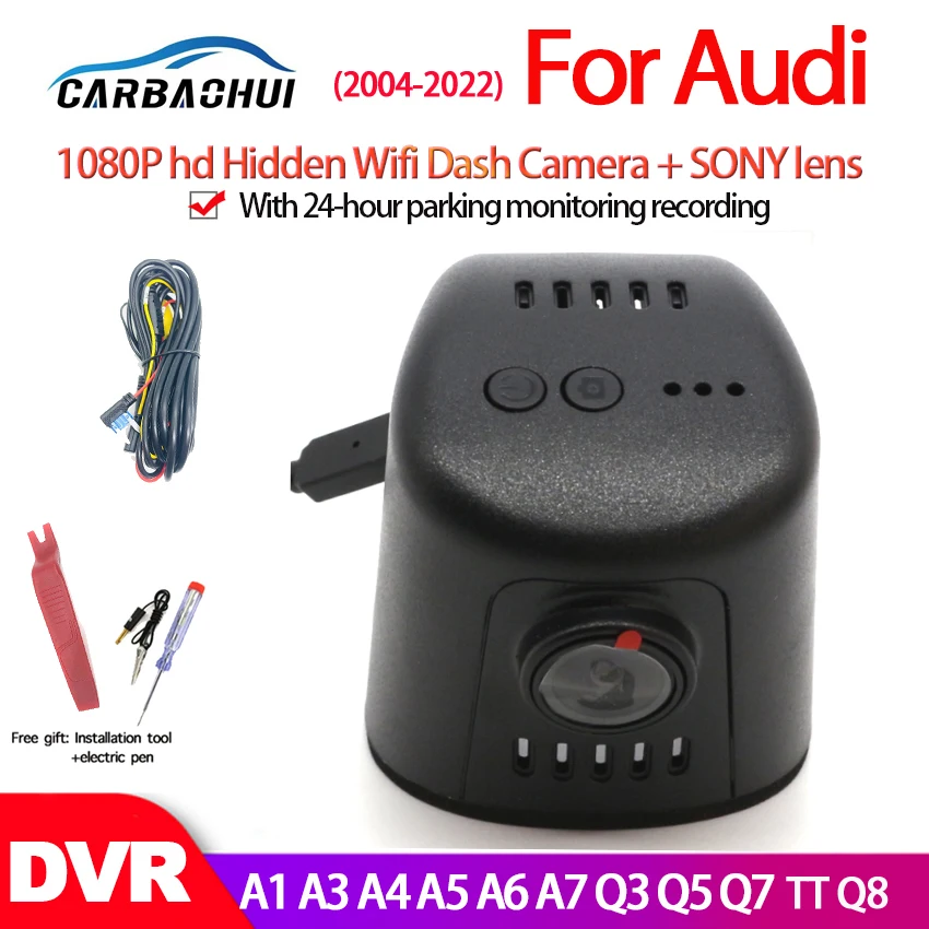 Hd Car Video Recorder Dash Cam Camera For Audi A1 A3 A4 A5 A6 A7 A8 Q3