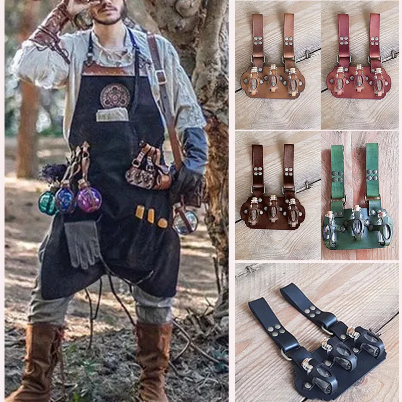 Ancient Medieval Renaissance Knight COSPLAY Alchemist Props Accessories with Bottle
