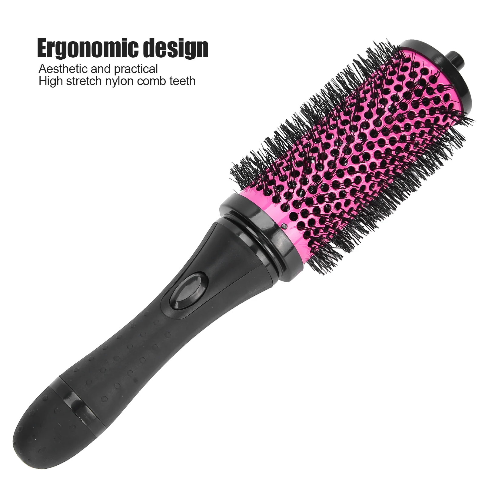 1 Set 3 Sizes Detachable Handle Hair Roller Brush With Positioning Clips Ceramic Barrel Curler Comb Hairdresser
