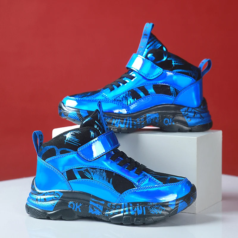 Autumn Spring Kid's Hightop Sneakers Boy Girl Childrens Walking Casual Boots Teenager's Basketball Tennis Sports Running Shoes