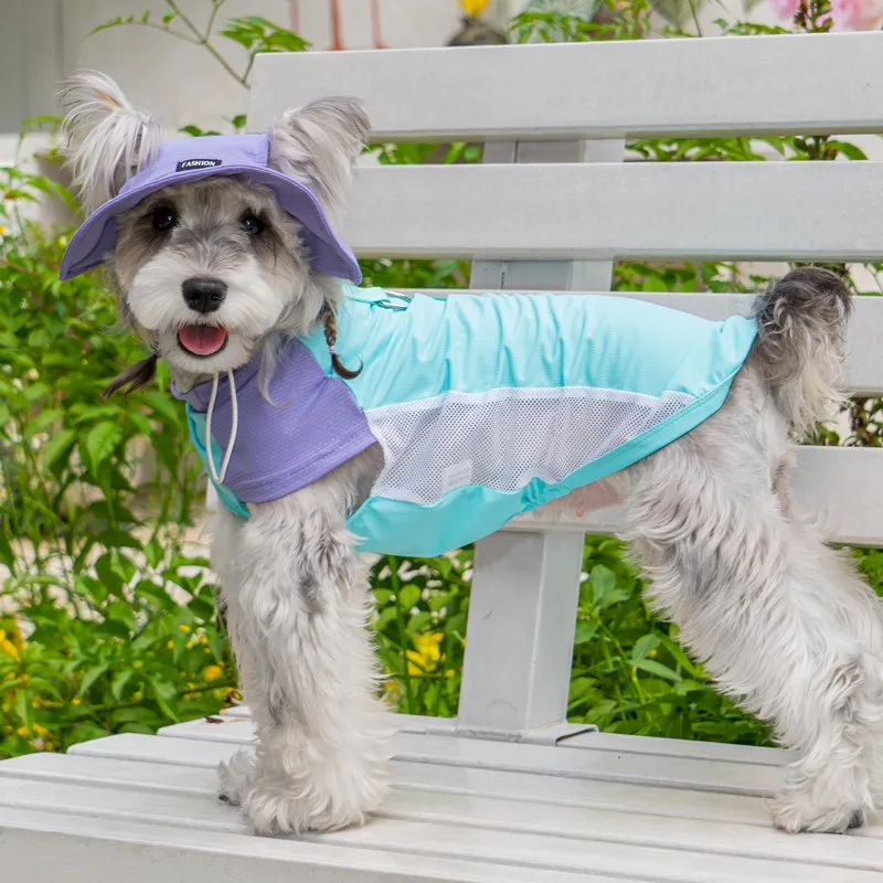 Pet Sun Hat Uv Protection Breathable Mesh Cap For Dogs And Cats_voghion.com