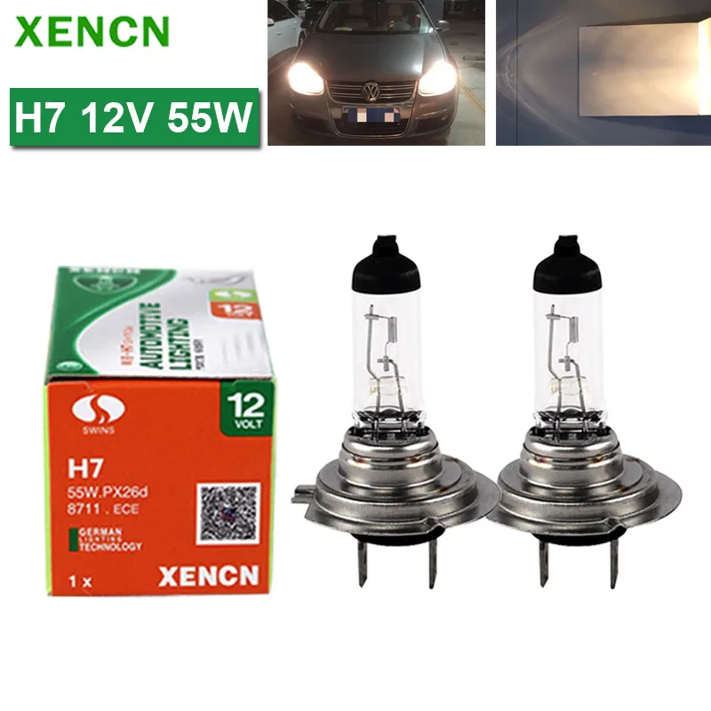 Urskive Tredje deltage XENCN H7 PX26D 12V 55W Clear Series 3200K Halogen Headlight Auto Bulbs Standard  Lamp Car Fog Light off-road HeadLamp OEM Quality