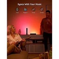 Smart LED Light Bars, Work with Alexa and Google Assistant, RGBICWW WiFi TV Backlights with Scene and Music Modes for Gaming, P 3