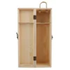 Twine Wooden Box for Wine Storage, Great for Wine Accessories, Wine Gift Box for Any Occasion, Exposed Wood Grain 3