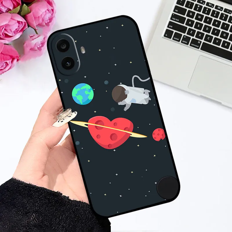 Cute Astronaut Fashion Shockproof Soft Bumper Case