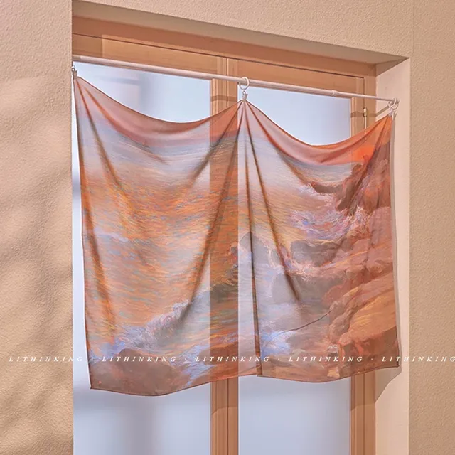 Fali Függő Takaró Esztétikai Szoba Dekorációhoz Kollégiumi Kocsmákkal Kársadás Gobelin Rózsaszín Táj Háttérszövet