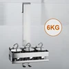Movable Bathroom Shelves No Drill Shelf Organizer Shower Support Steel Shelf Multifunction Shelves Storage Unit For Bathroom 3