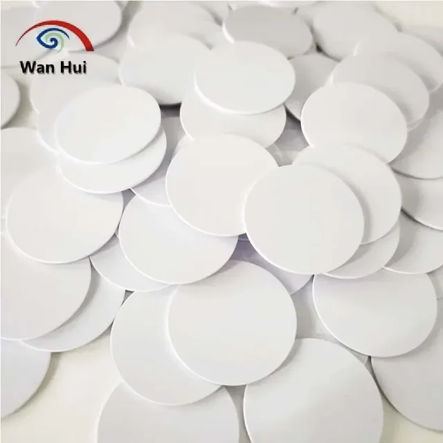 10Pcs T5577 EM4305 Rewtitable 125KHz RFID TagNFC Card Round Coin Card Chip Contactless ID Element Tags Sticker Label 20mm 25mm 1