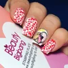 BeautyBigBang Nail Stamping Plates Valentine's Day Love Heart Flowers Pattern For Nails DIY Art Stamp Template XL-046 5