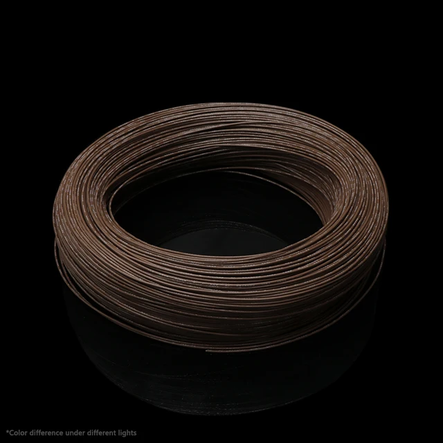 5/10M UL1332 PTFE Wire FEP Plastic Insulated High Temperature Electron Cable For 3D Printer 28/26/24/22/20/18/16/14/13/12/10AWG Auburn