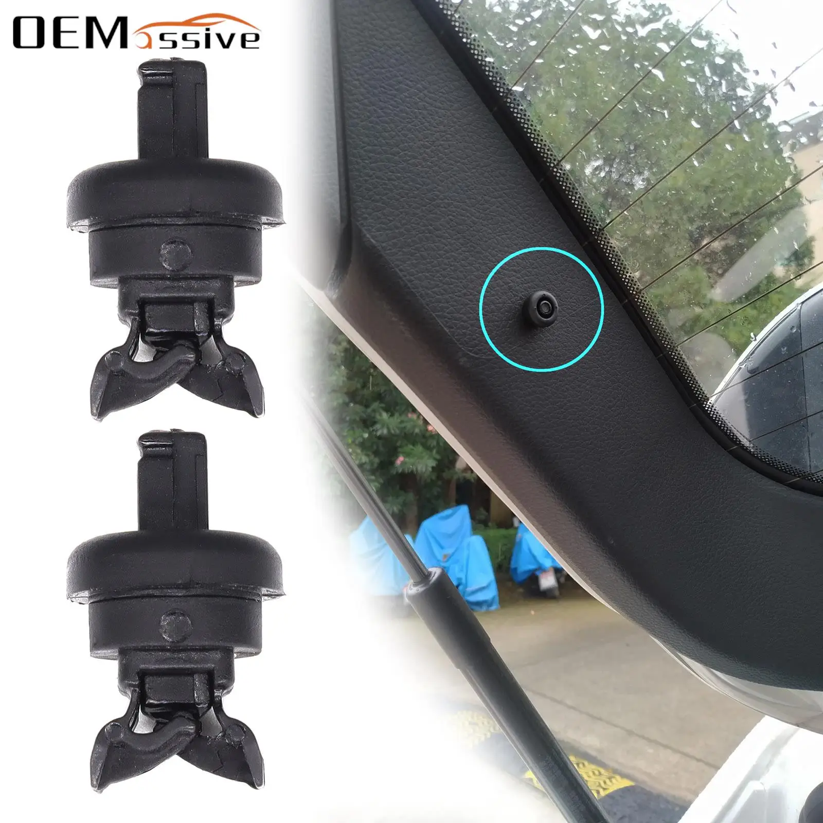 2X Per Nissan Qashqai Dualis J10 J11 Note E11 Rogue Sport Parcel Shelf String Cord Hanger Clips Staffa Pioli Pin Muslimah