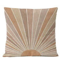 Geometric Boho Bohemia Pillow Sun And Moon Landscape Cushion Leaves Throw Linen Pillowcase Home Decorative Decor Sofa Cushions 4